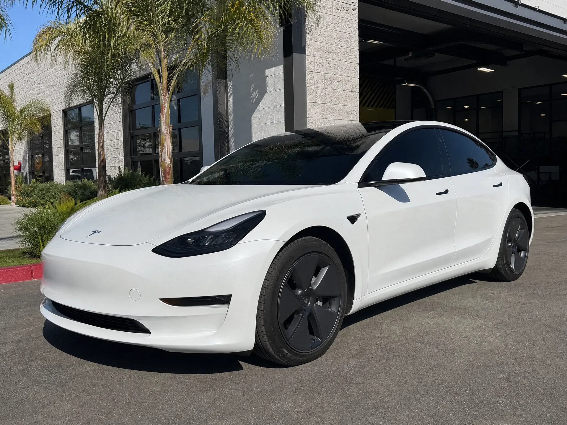 Finished window tint installation