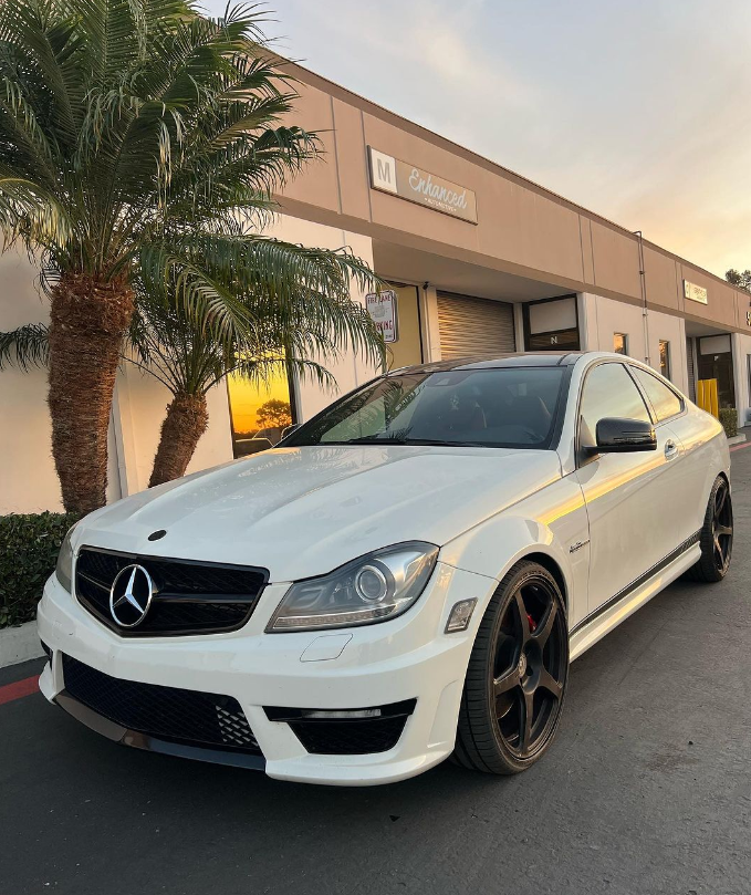 san diego car detailing on a mercedes